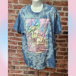 Unisex RICK and MORTY Tie Dye Tee Large